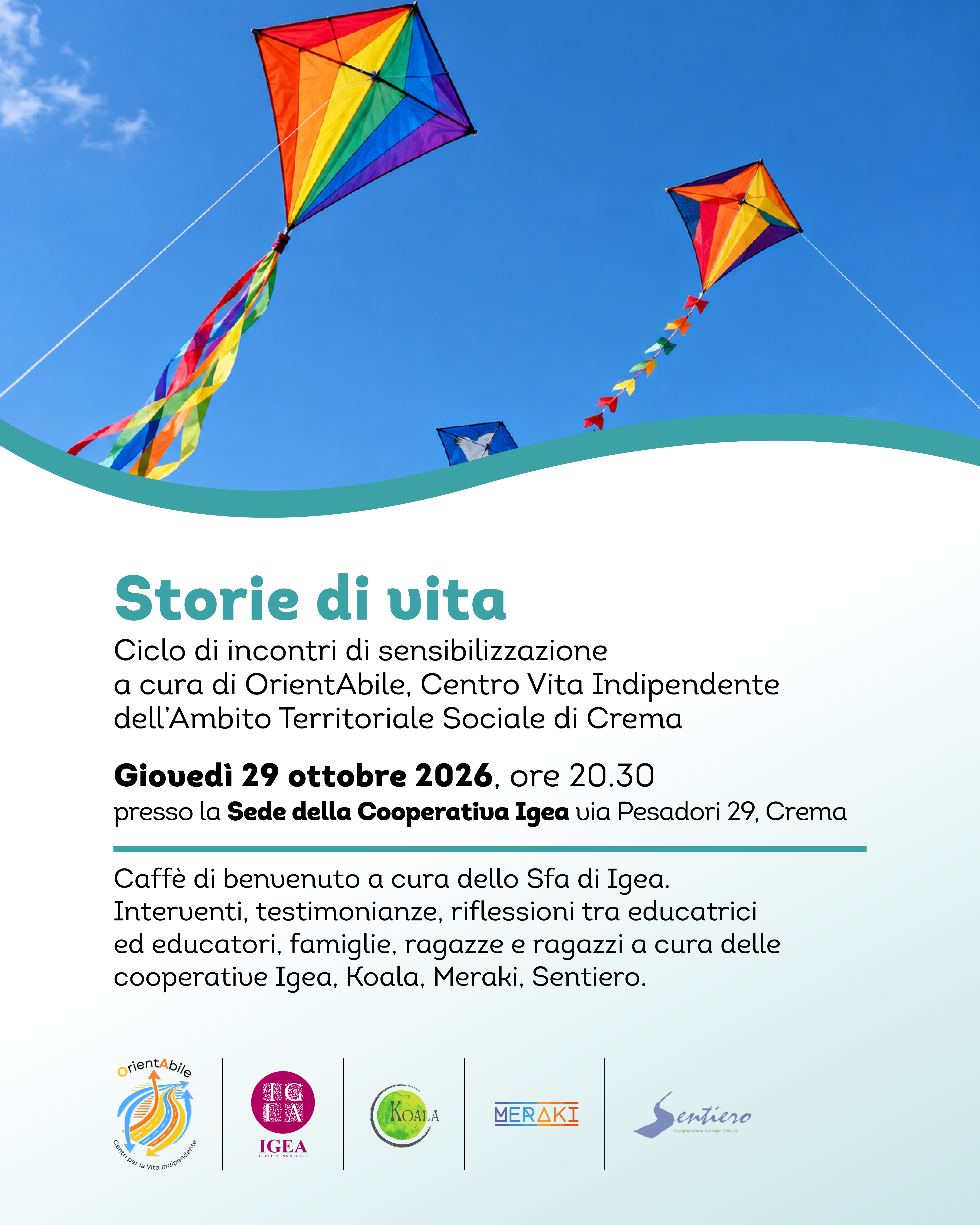 STORIE DI VITA: CICLO DI INCONTRI DI SENSIBILIZZAZIONE STORIE DI VITA: CICLO DI INCONTRI DI SENSIBILIZZAZIONE