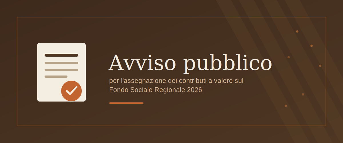 Avviso pubblico FSR 2026